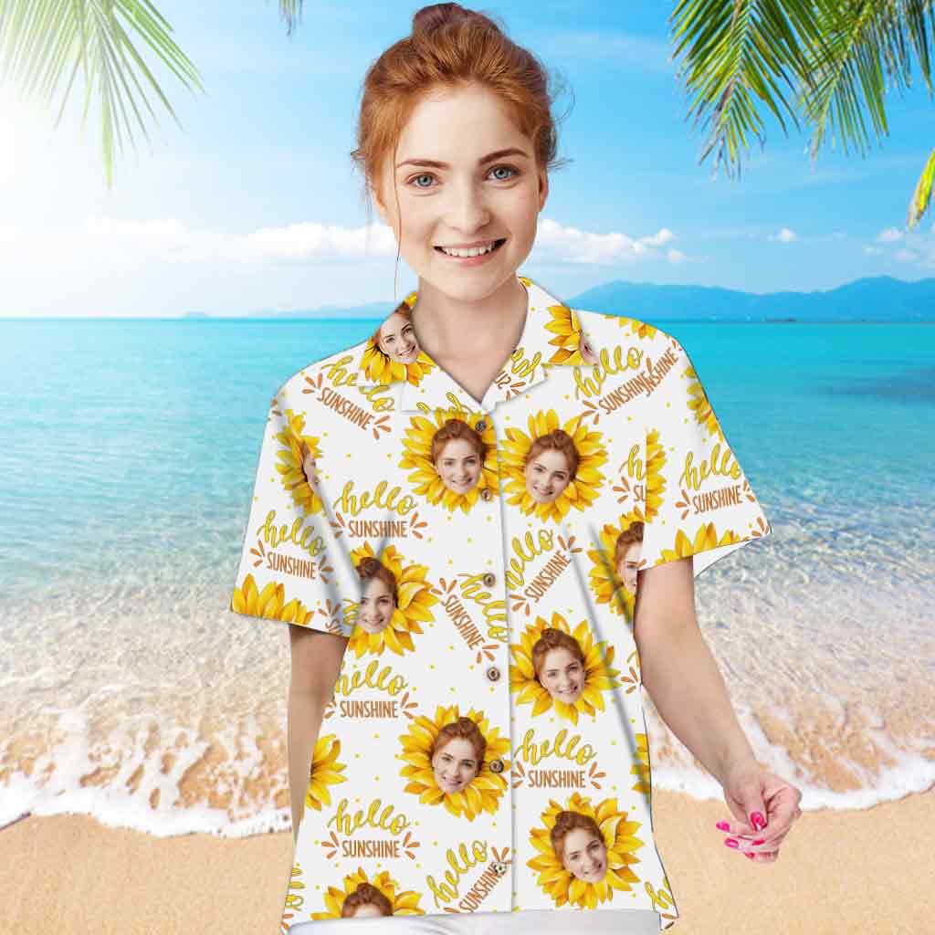 Hello Sunshine - Personalized Sea Lover Hawaiian Shirt