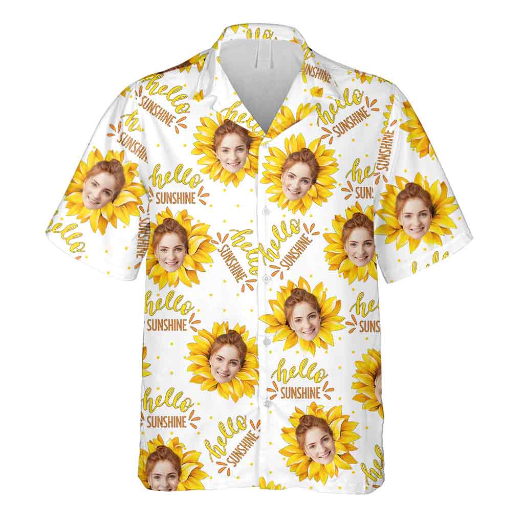 Hello Sunshine - Personalized Sea Lover Hawaiian Shirt