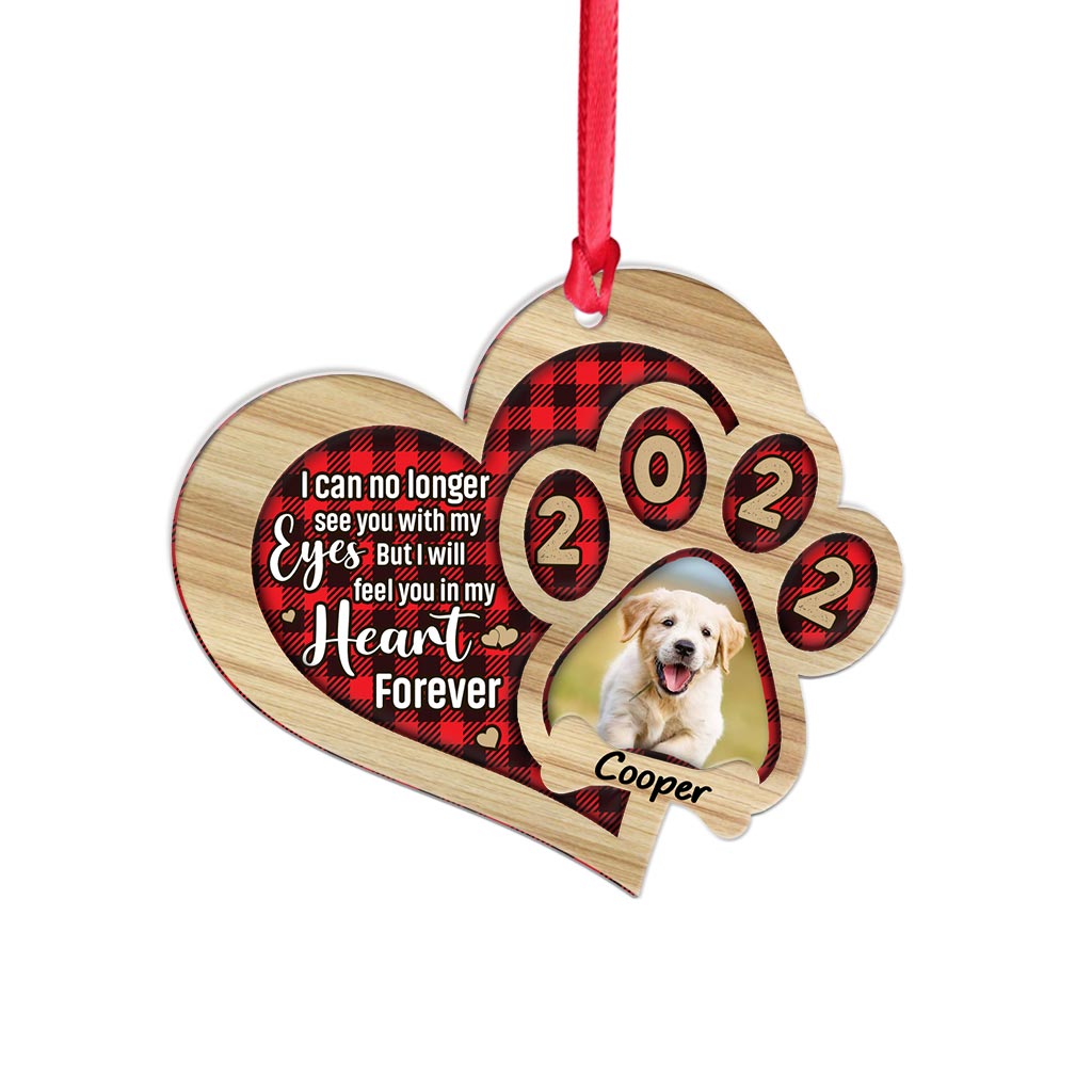 I Can No Longer See You - Personalized Christmas Dog Layers Mix Ornament