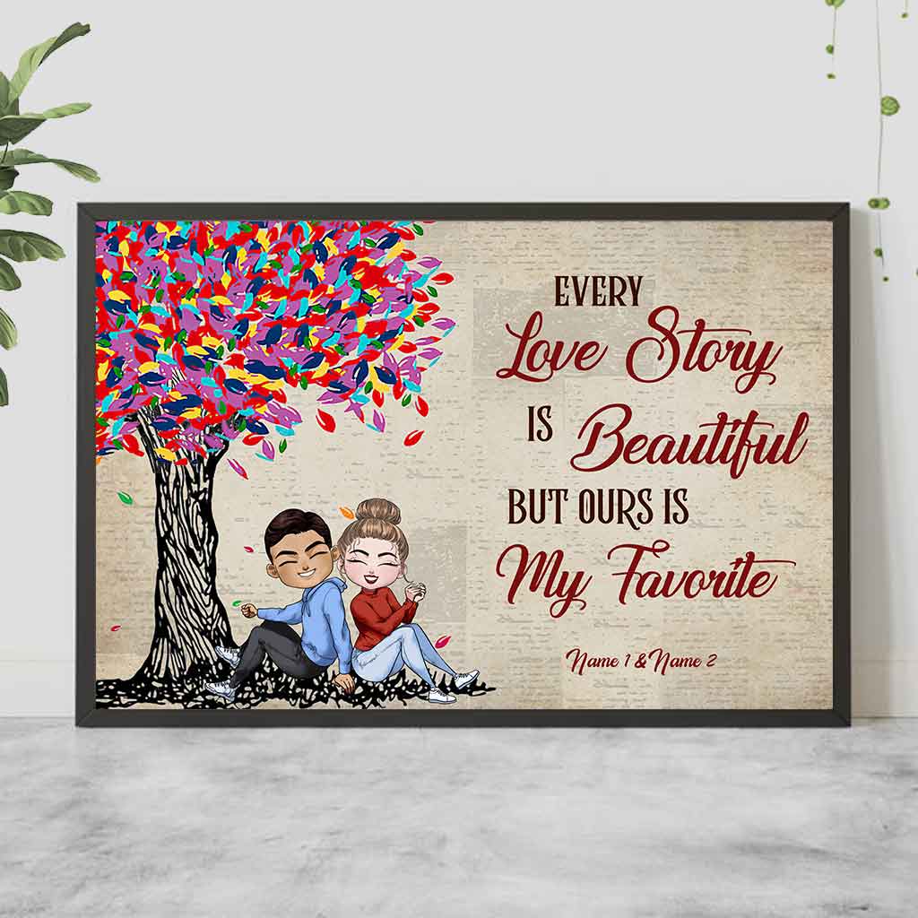 Disover Our Love Story Doll Couple - Personalized Poster