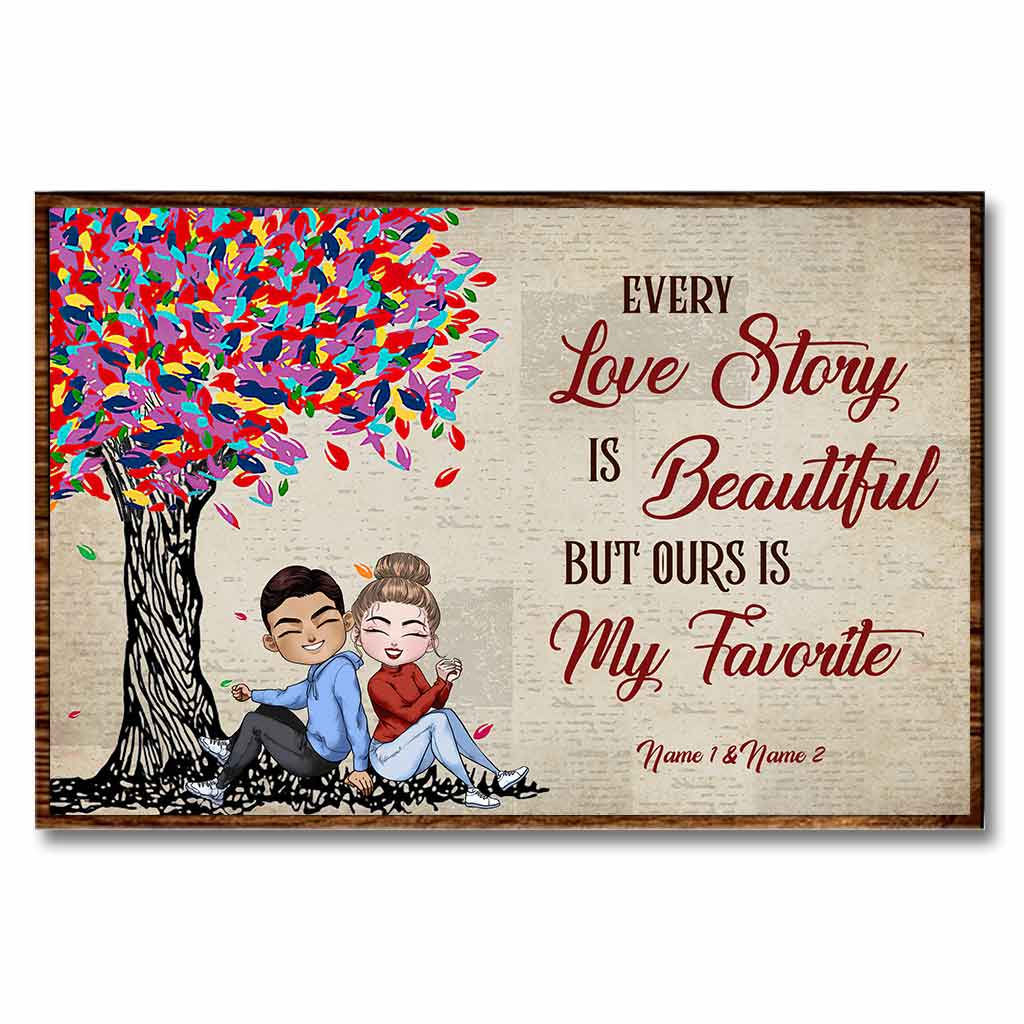 Disover Our Love Story Doll Couple - Personalized Poster