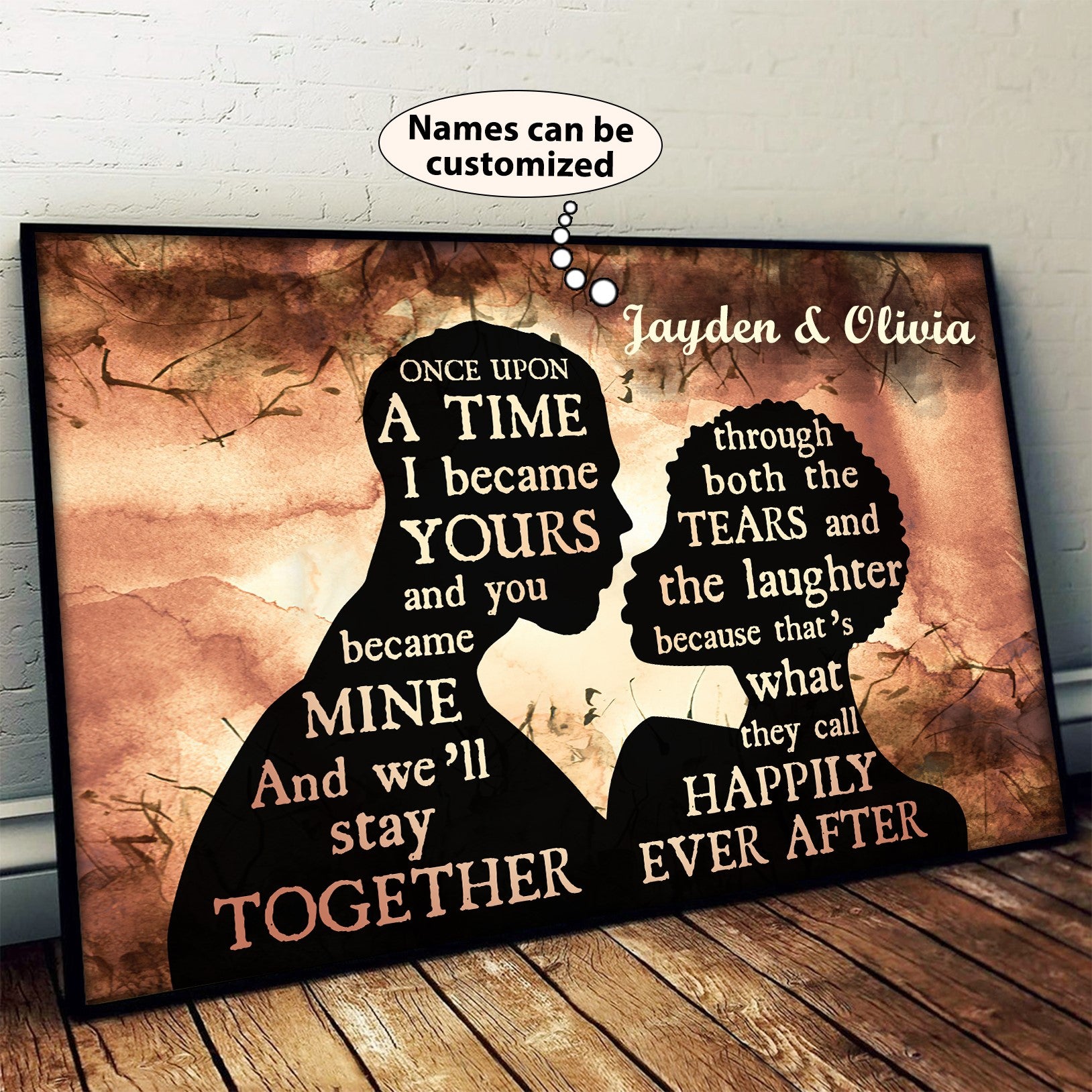 Stay Together - Personalized Couple Canvas and Poster 0124