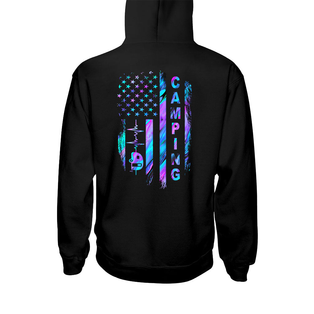 Camping Flag - Hologram T-shirt and Hoodie 1121