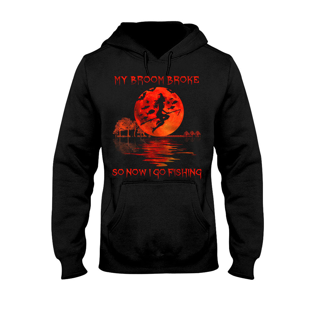 My Broom Broke Halloween - Fishing T-shirt And Hoodie 082021