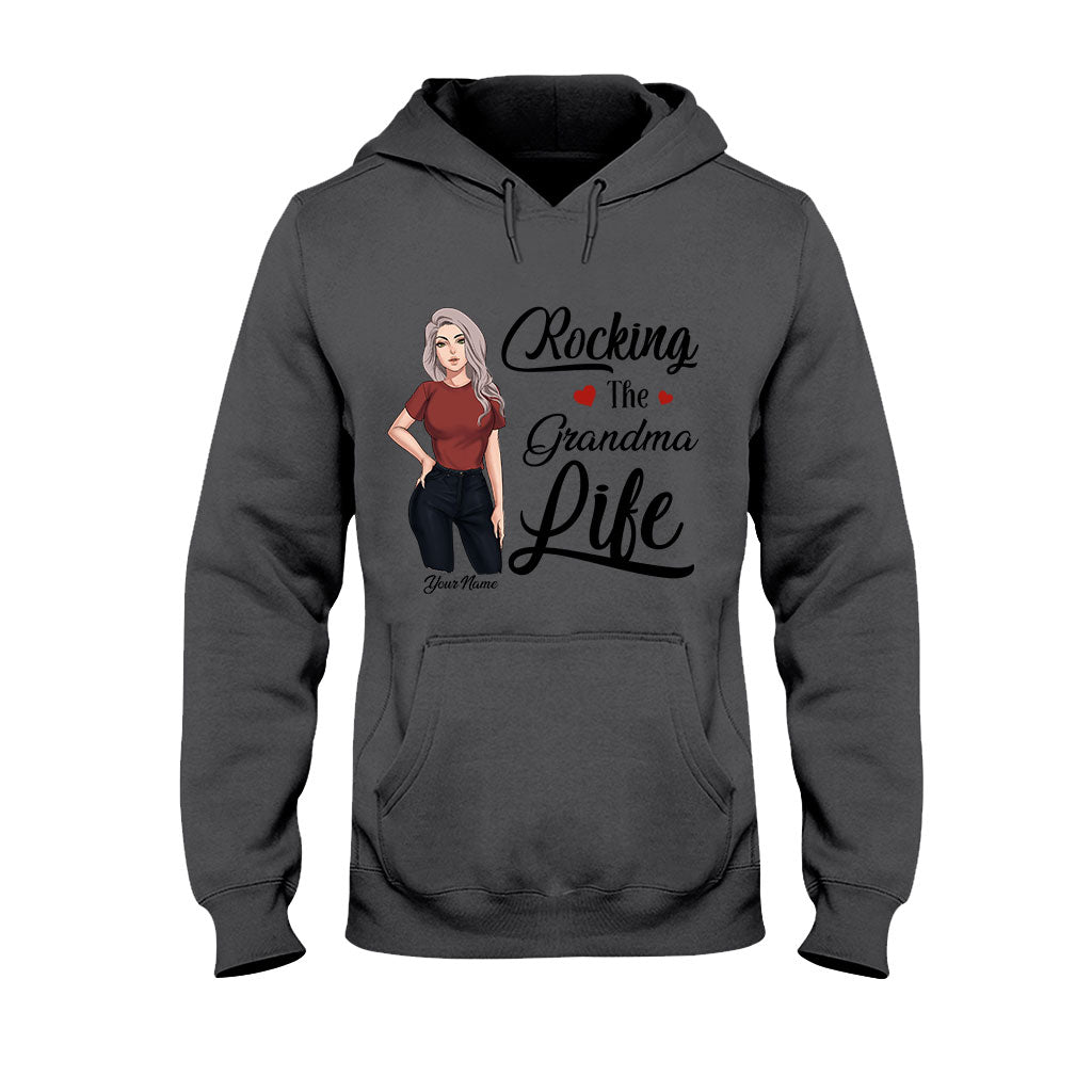 Rocking The Grandma Life - Personalized Mother's Day T-shirt and Hoodie