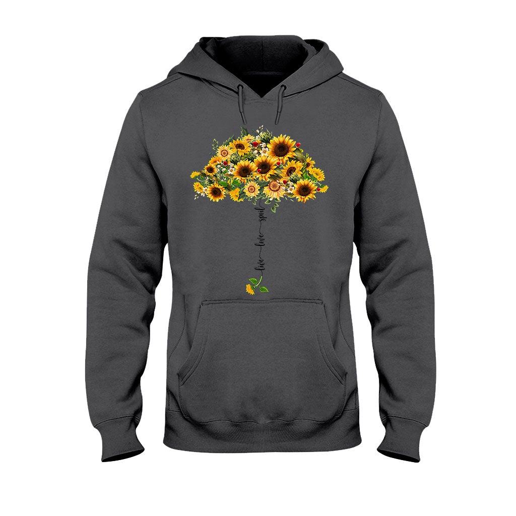 Disover Live Love Spoil Sunflower Umbrella - Personalized Grandma T-shirt and Hoodie 1021