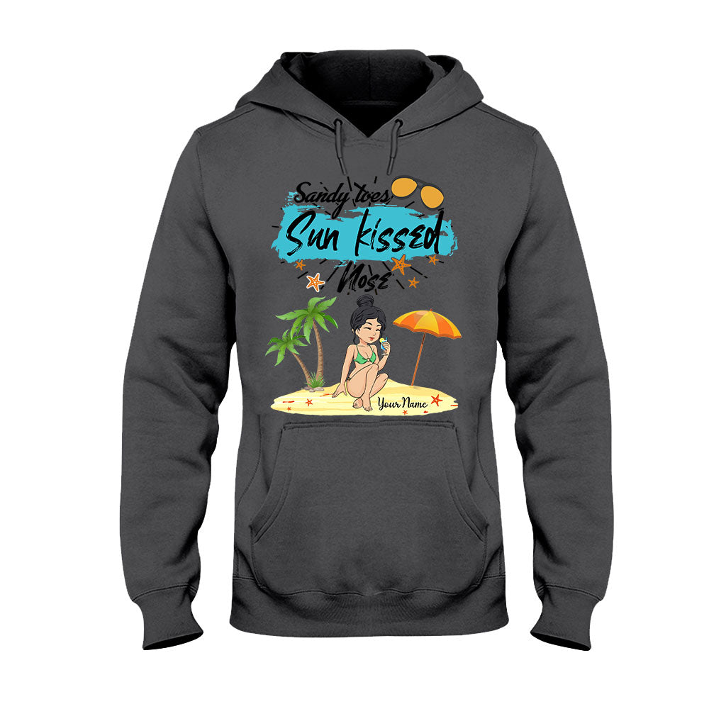 Sandy Toes Sunkissed Nose - Personalized Sea Lover T-shirt and Hoodie