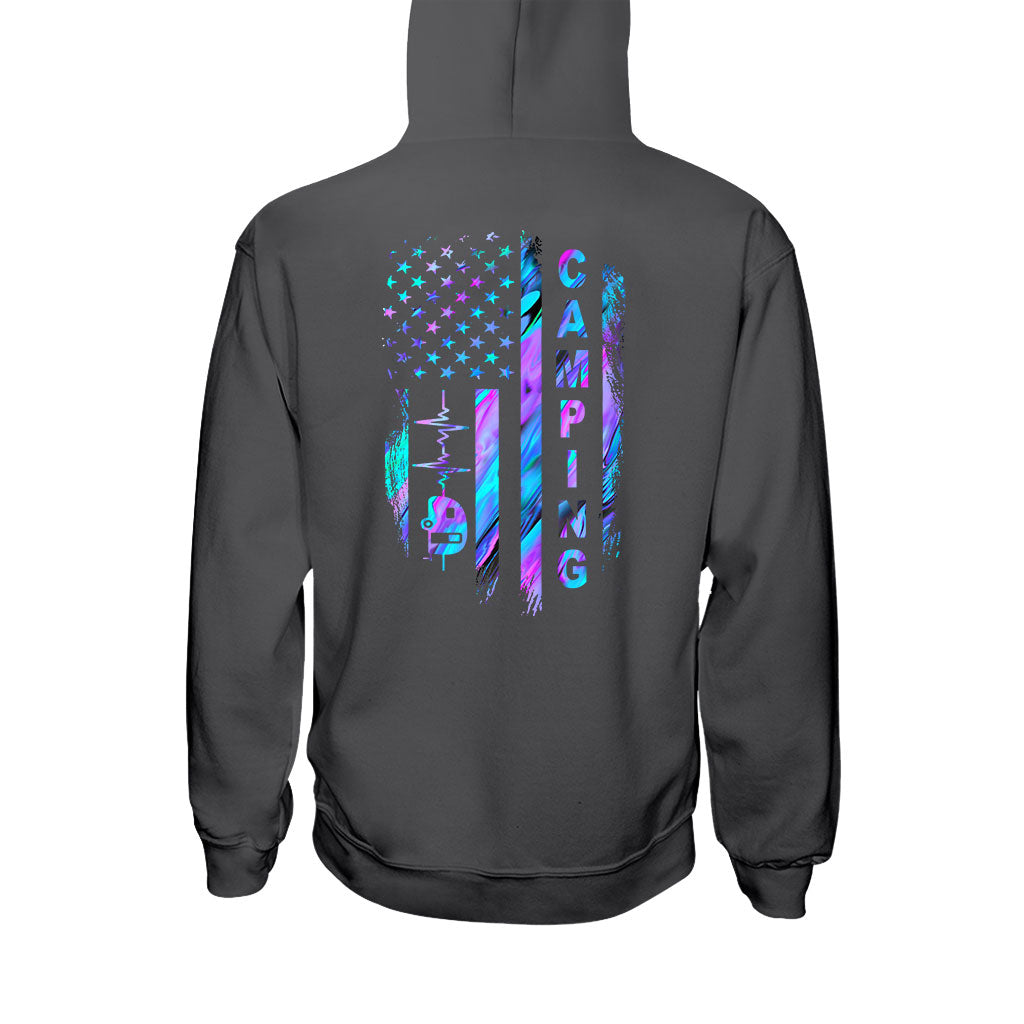 Camping Flag - Hologram T-shirt and Hoodie 1121