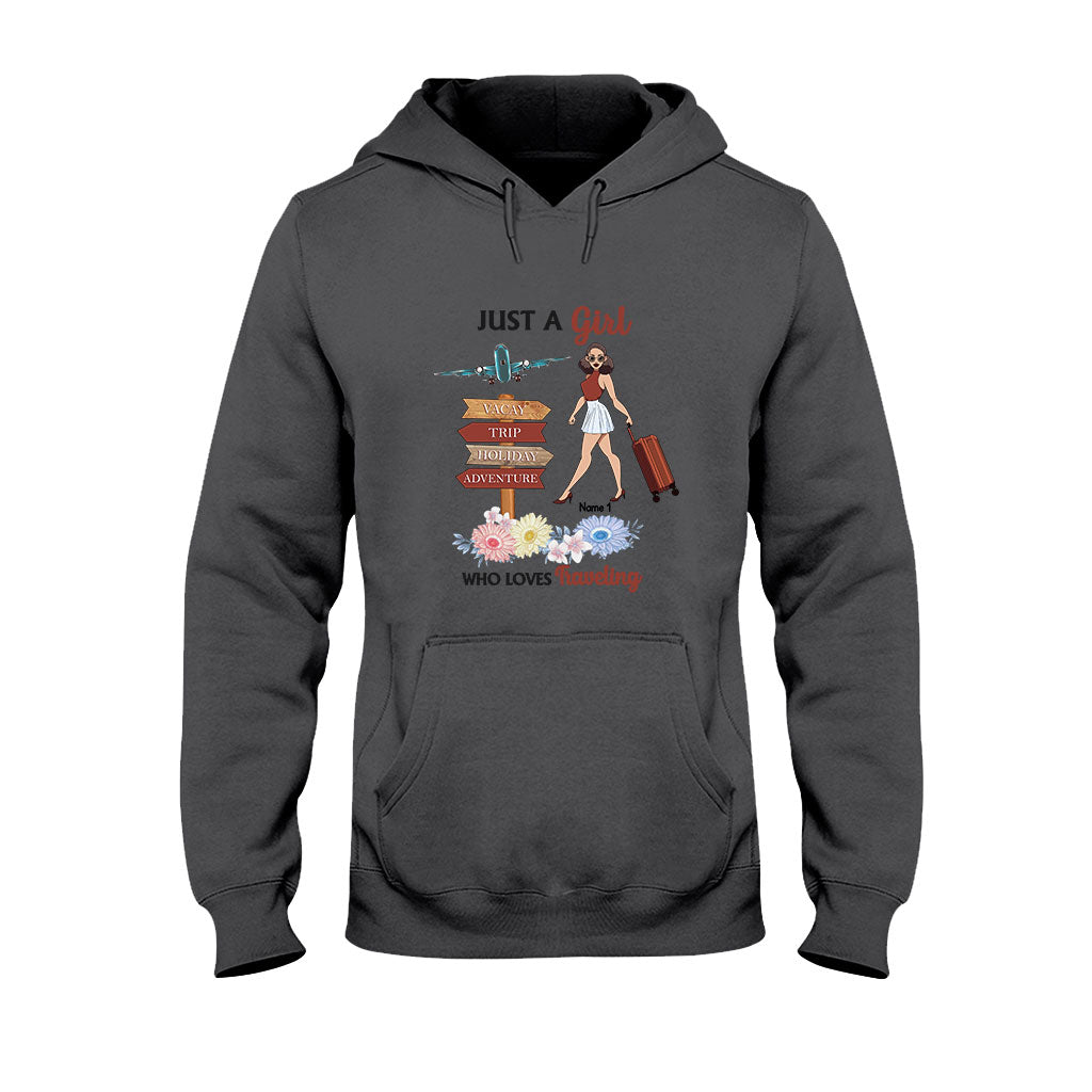 Just A Girl Who Loves Travelling - Personalized T-shirt and Hoodie