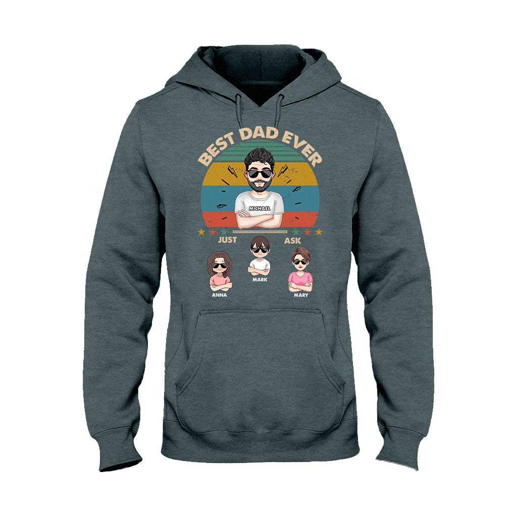 Best Dad Ever - Gift for dad, dad, mom, grandpa, grandma, grandpa - Personalized T-shirt And Hoodie