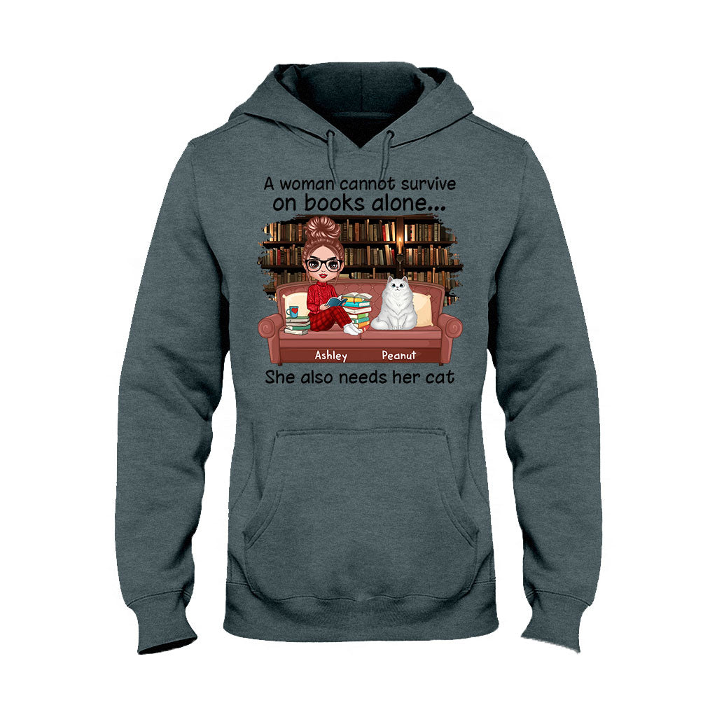 Books And Cats - Personalized Book T-shirt and Hoodie