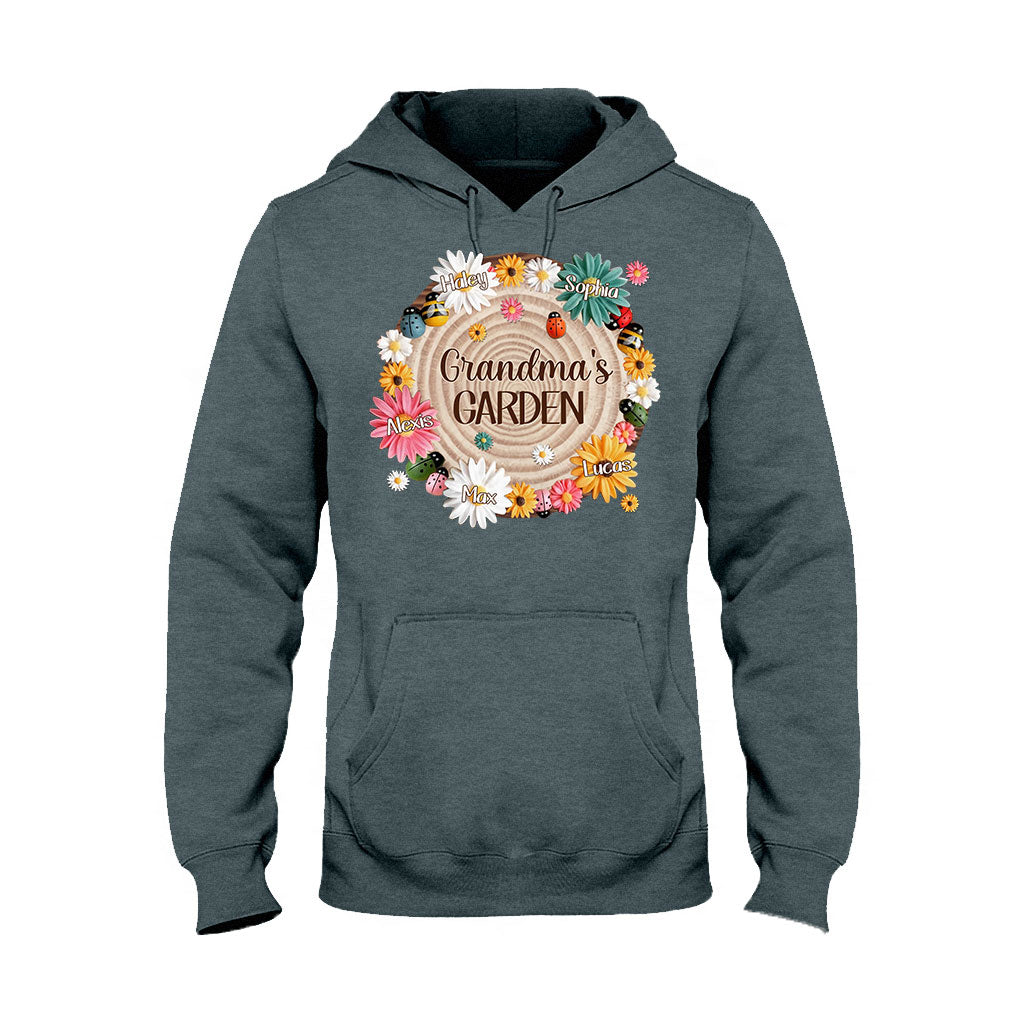 Grandma's Garden - Personalized Grandma T-shirt and Hoodie