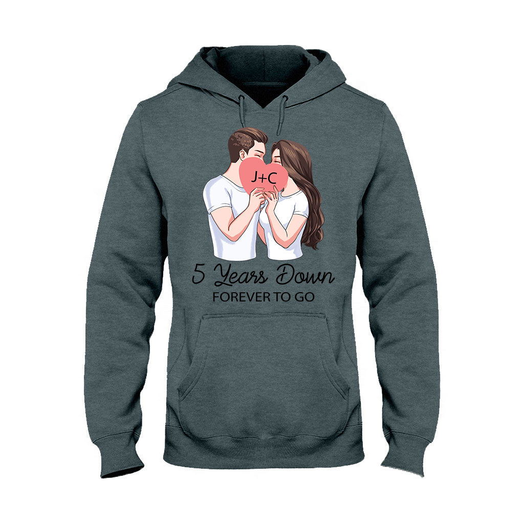 Forever To Go - Personalized Couple T-shirt and Hoodie