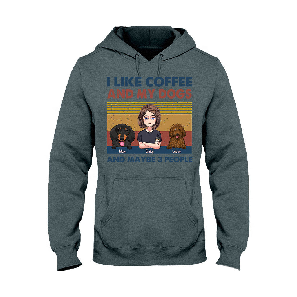 I Like Coffee And My Dog - Dog gift for cat lover - Personalized T-shirt And Hoodie