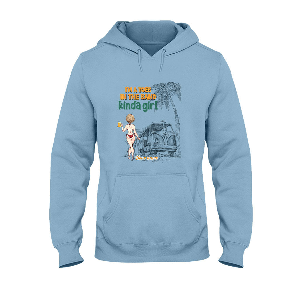 I'm A Toes In The Sand Kinda Girl - Personalized Sea Lover T-shirt and Hoodie