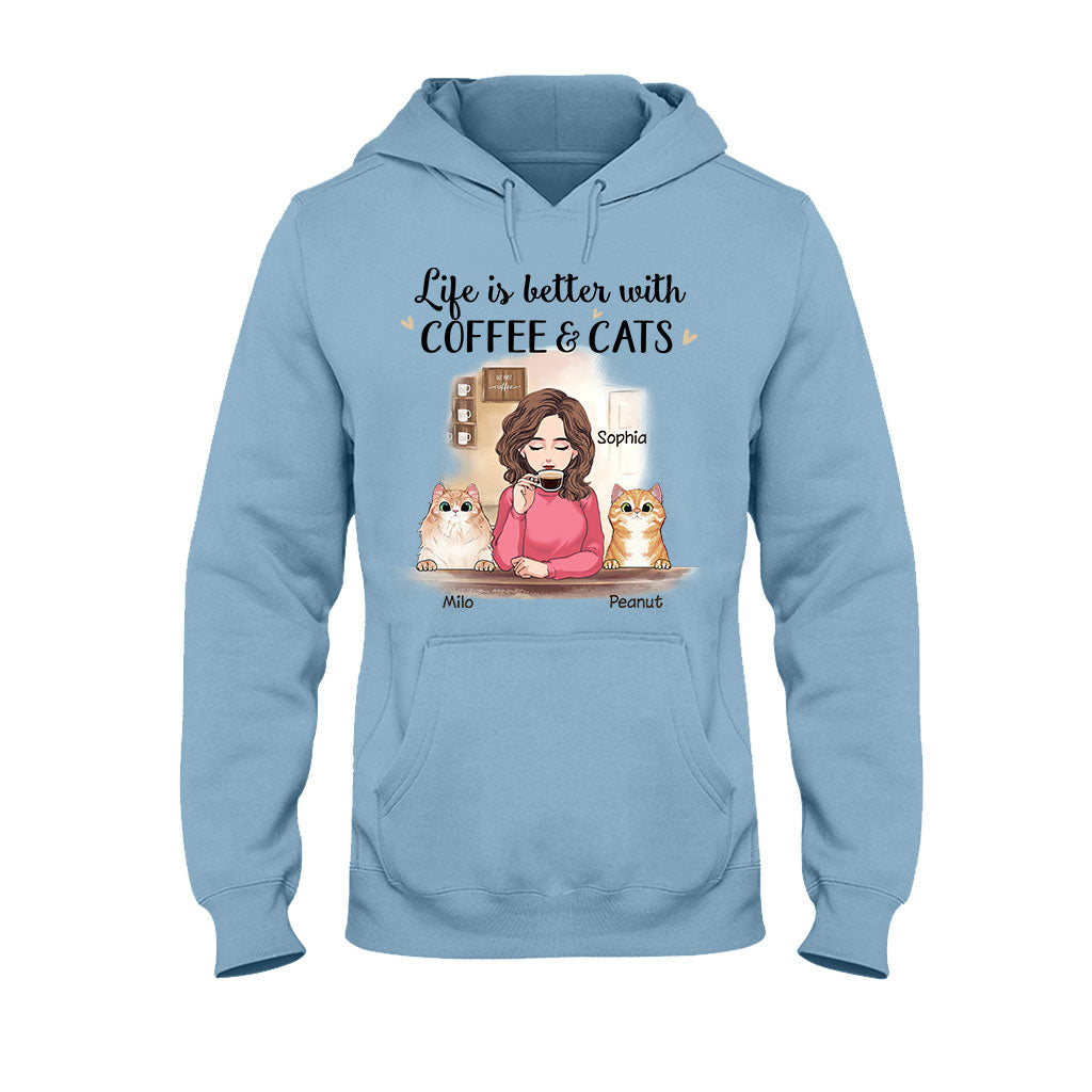 Life Is Better With Cat - Personalized Mother's Day Cat T-shirt and Hoodie