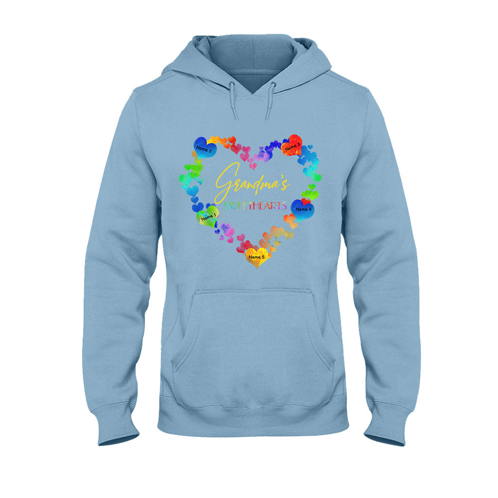 Grandma's Sweethearts - Personalized Valentine Grandma T-shirt and Hoodie