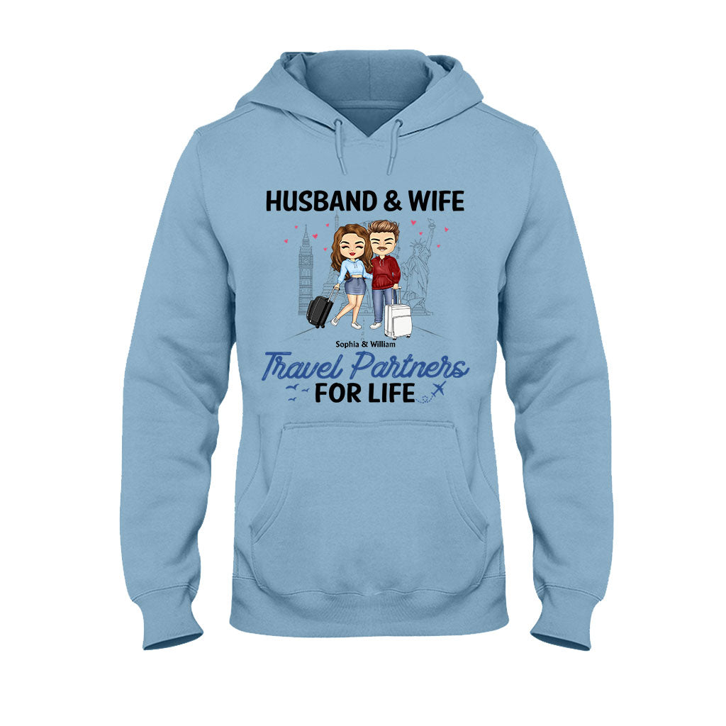 Travel Patterns - Personalized Couple T-shirt and Hoodie