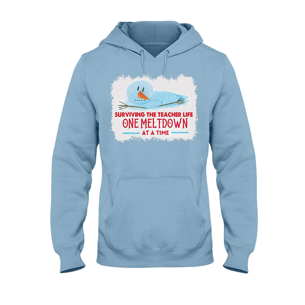 One Meltdown A Time - Personalized Teacher T-shirt and Hoodie