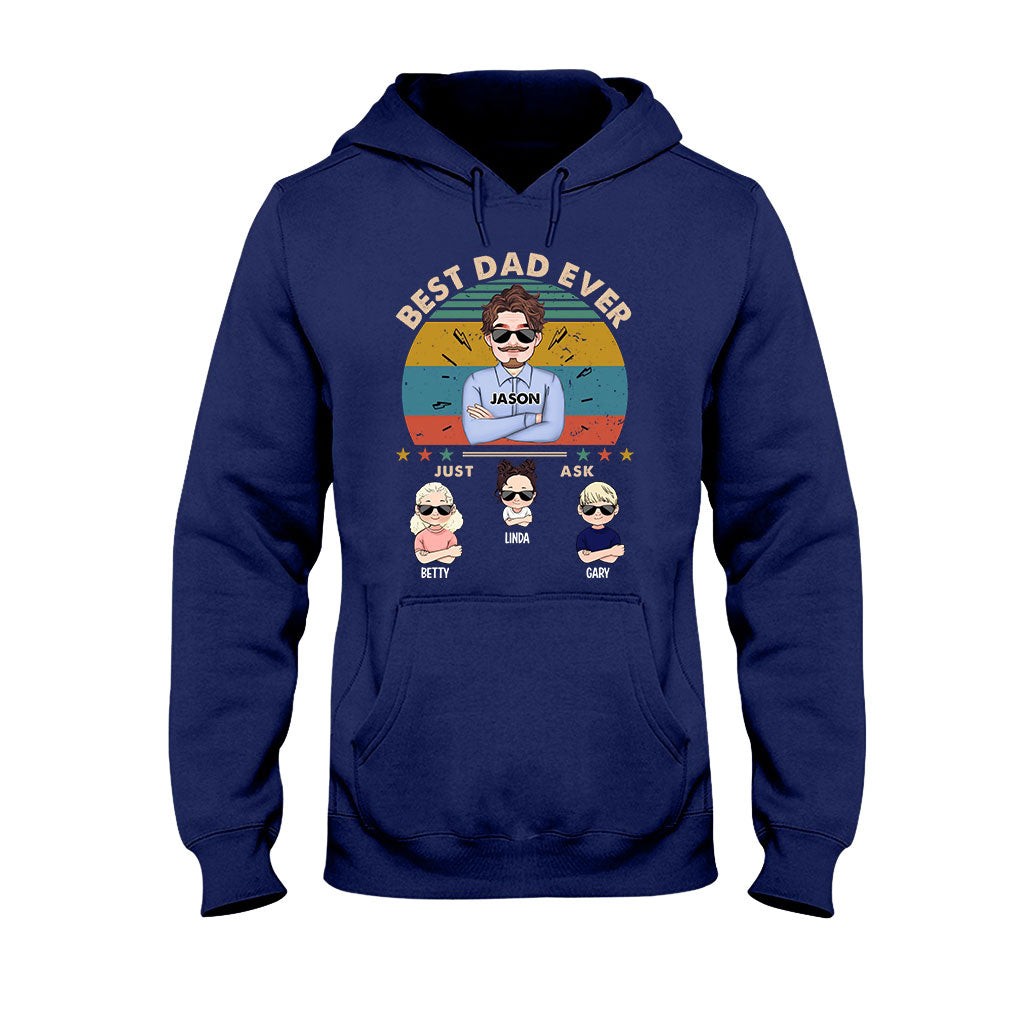 Best Dad Ever - Personalized Father T-shirt and Hoodie