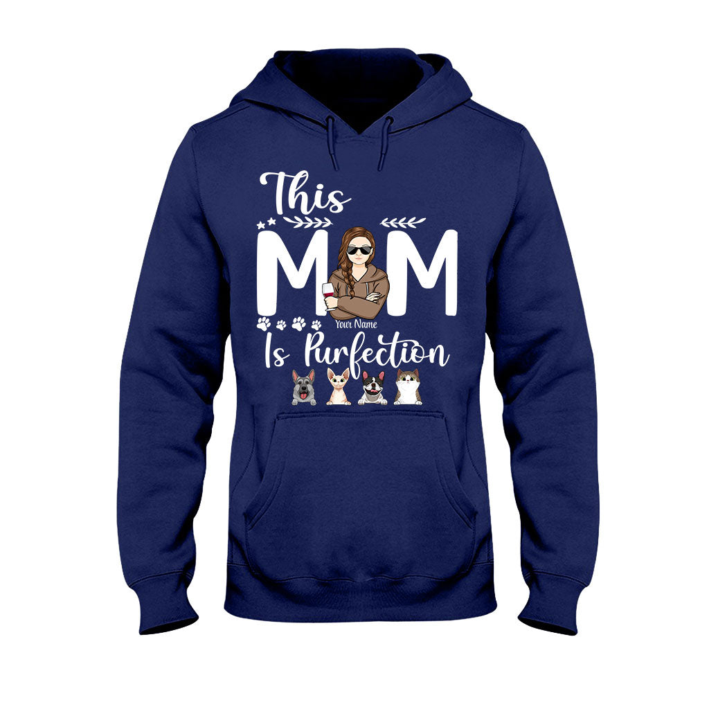 Discover This Mom Is Purfection - Personalized Mother's Day Dog T-shirt and Hoodie