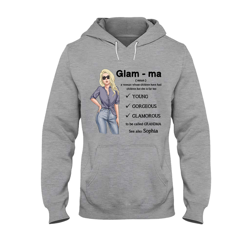 Glamma - Personalized Grandma T-shirt and Hoodie