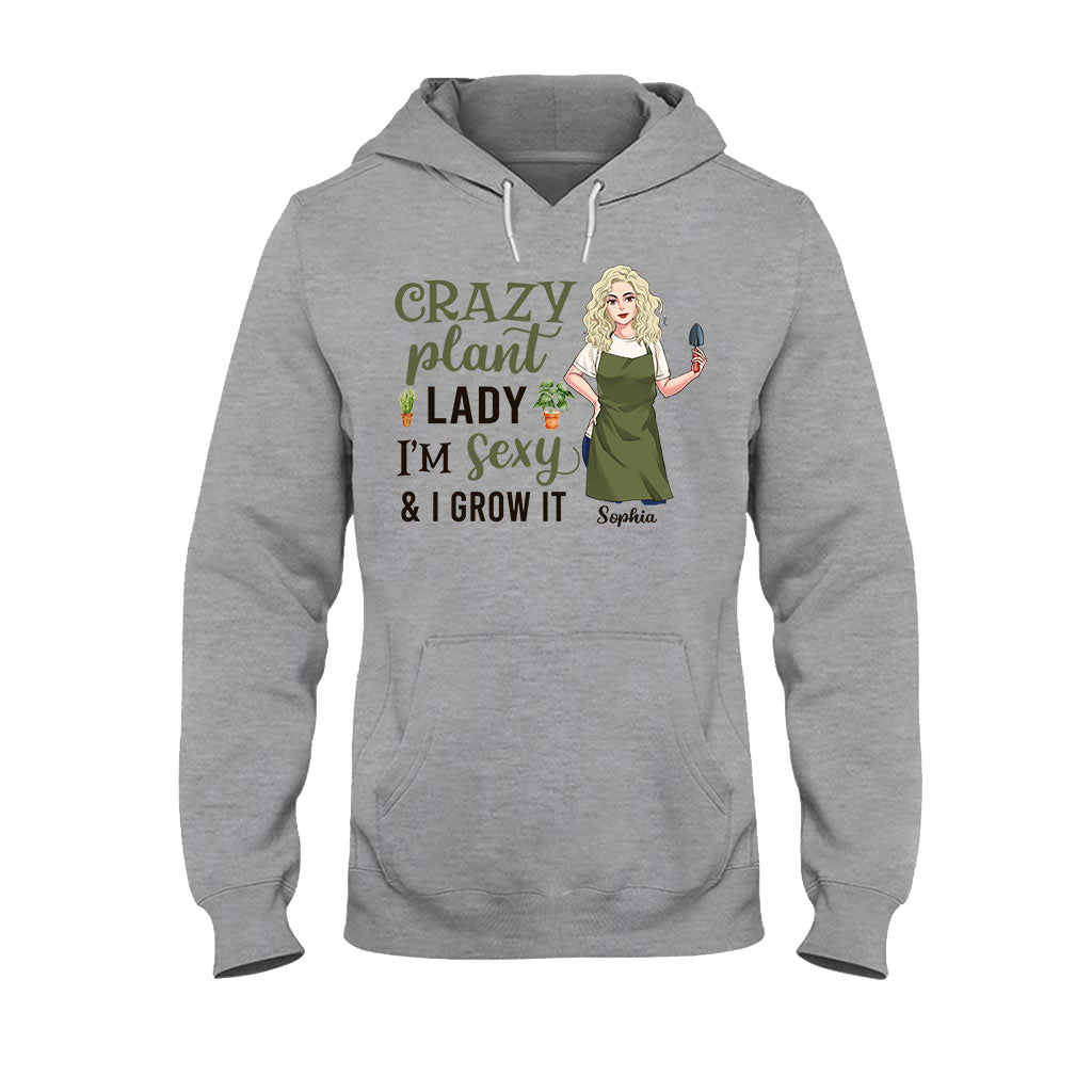 Crazy Plant Lady - Personalized Gardening T-shirt and Hoodie