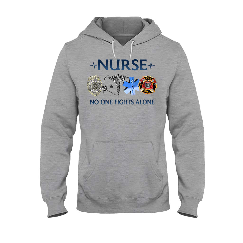 Nurse No One Fights Alone T-shirt And Hoodie 092021