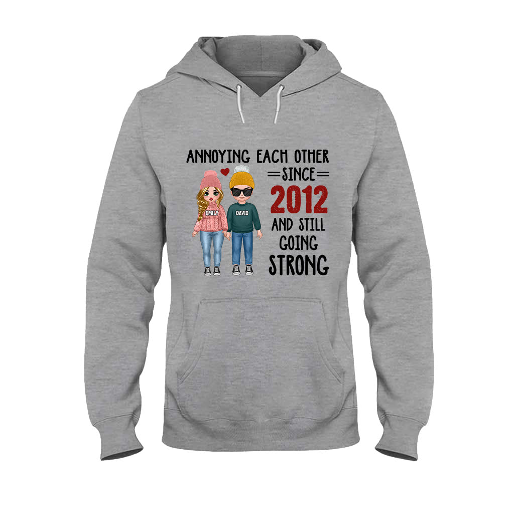 Annoying Each Other - Personalized Couple T-shirt and Hoodie