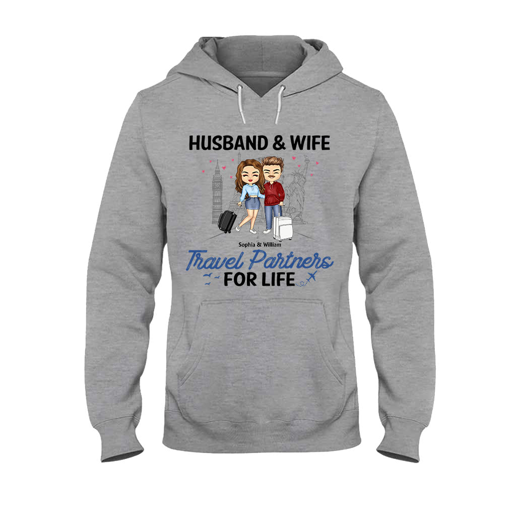 Travel Patterns - Personalized Couple T-shirt and Hoodie