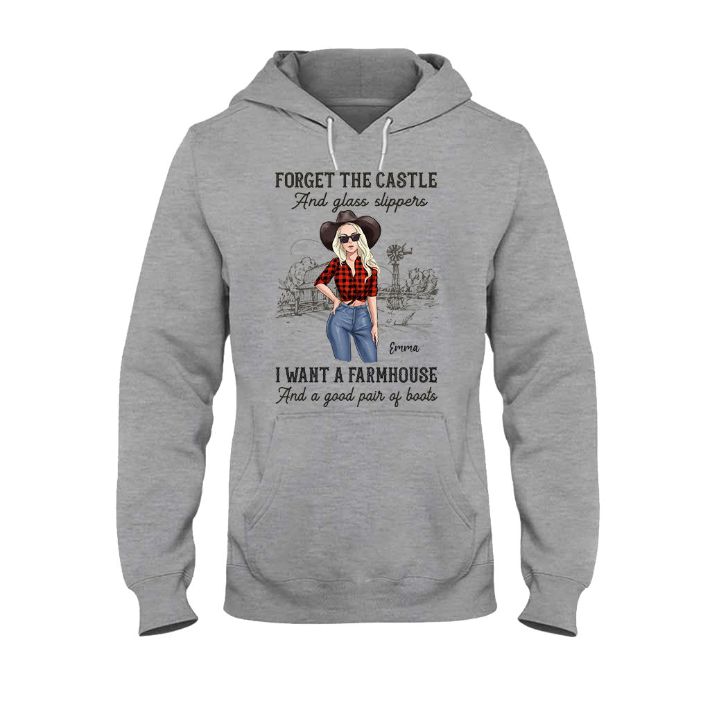 I Want A Farmhouse And A Good Pair Of Boots - Personalized Horse T-shirt and Hoodie