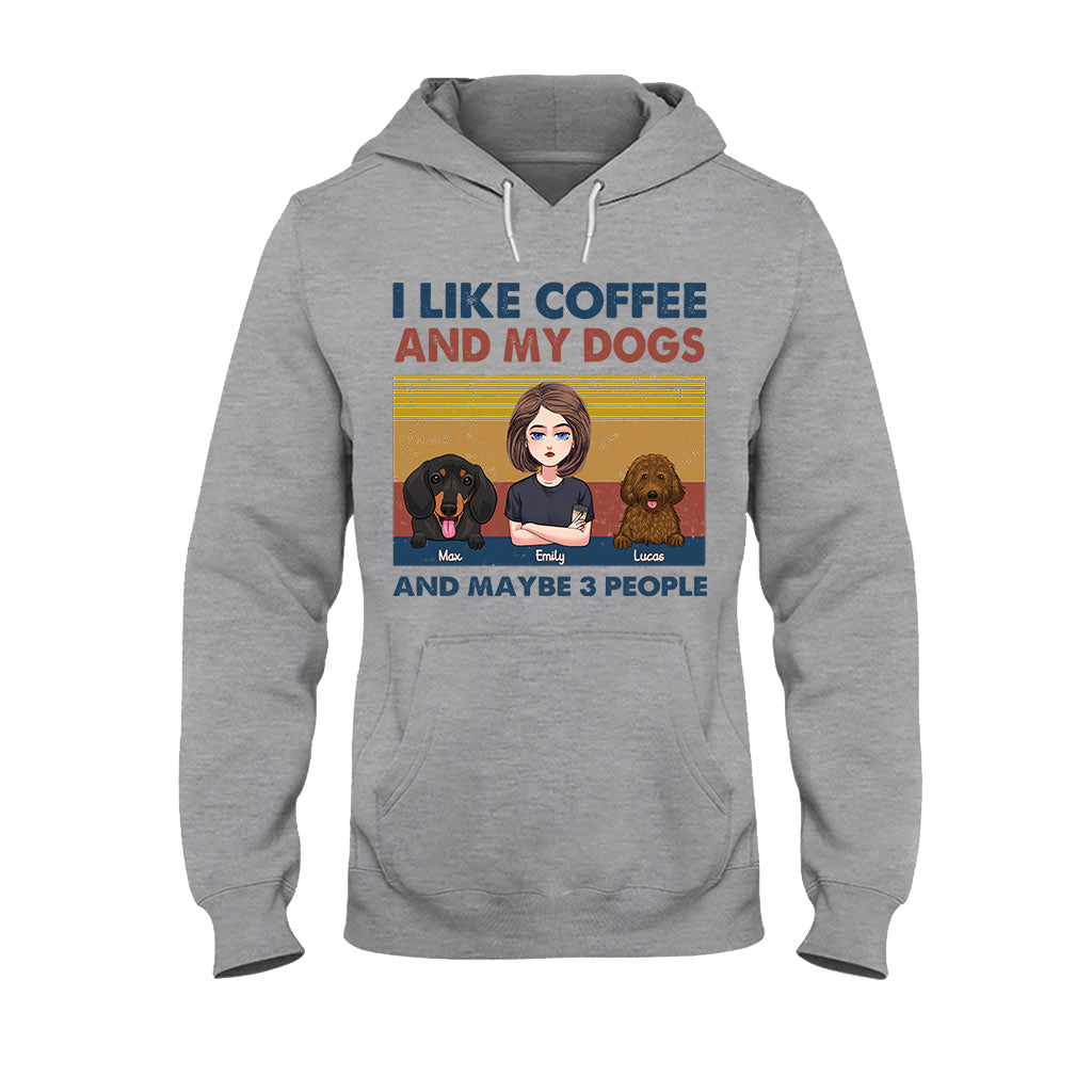 I Like Coffee And My Dog - Dog gift for cat lover - Personalized T-shirt And Hoodie