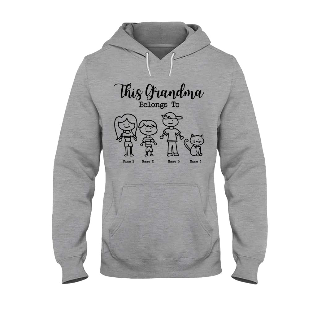 This Grandma Belongs To - Personalized Grandma T-shirt and Hoodie