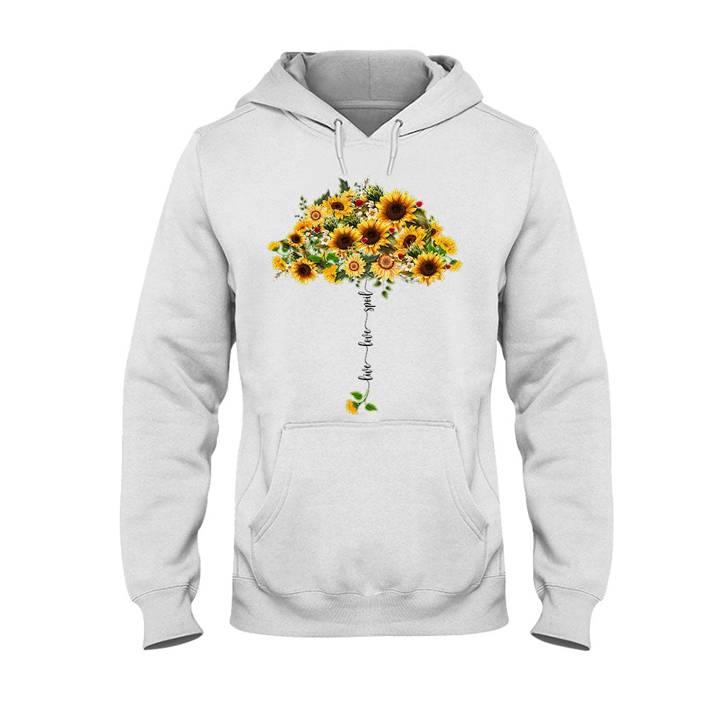 Disover Live Love Spoil Sunflower Umbrella - Personalized Grandma T-shirt and Hoodie 1021