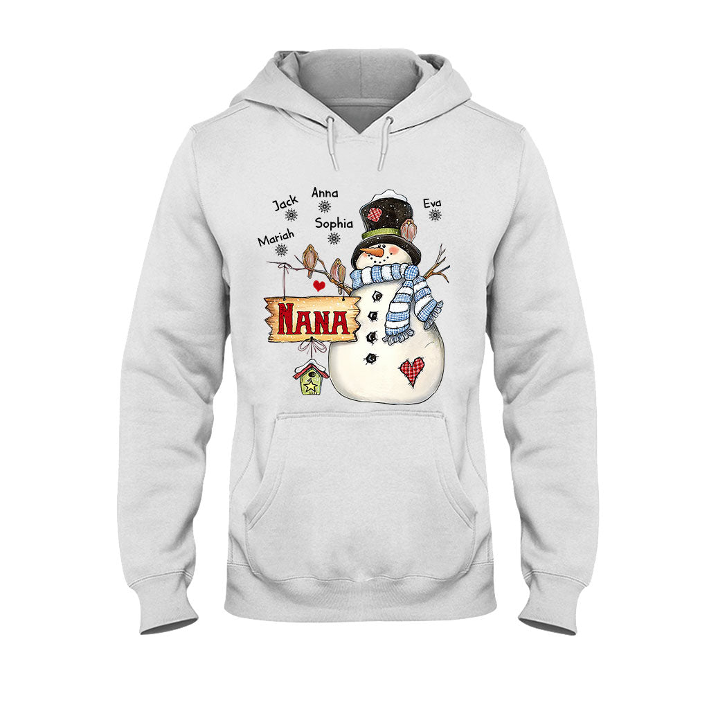 Nana Snowman - Personalized Grandma T-shirt and Hoodie