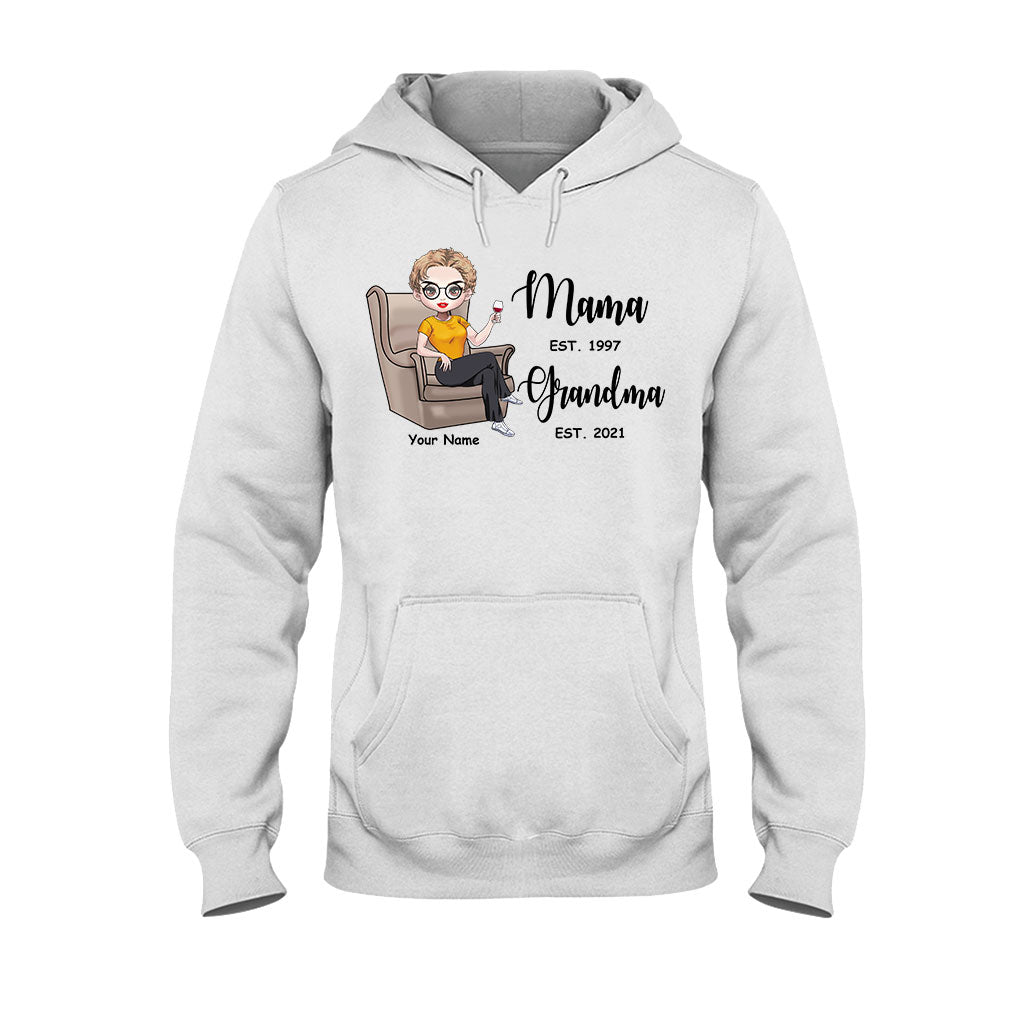 Mama Est Grandma Est - Personalized Mother's Day T-shirt and Hoodie