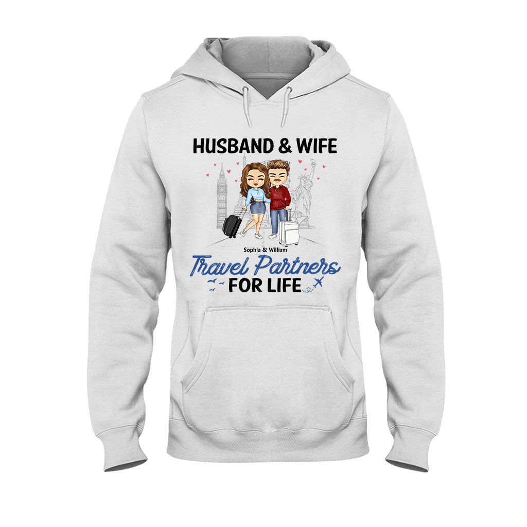 Travel Patterns - Personalized Couple T-shirt and Hoodie