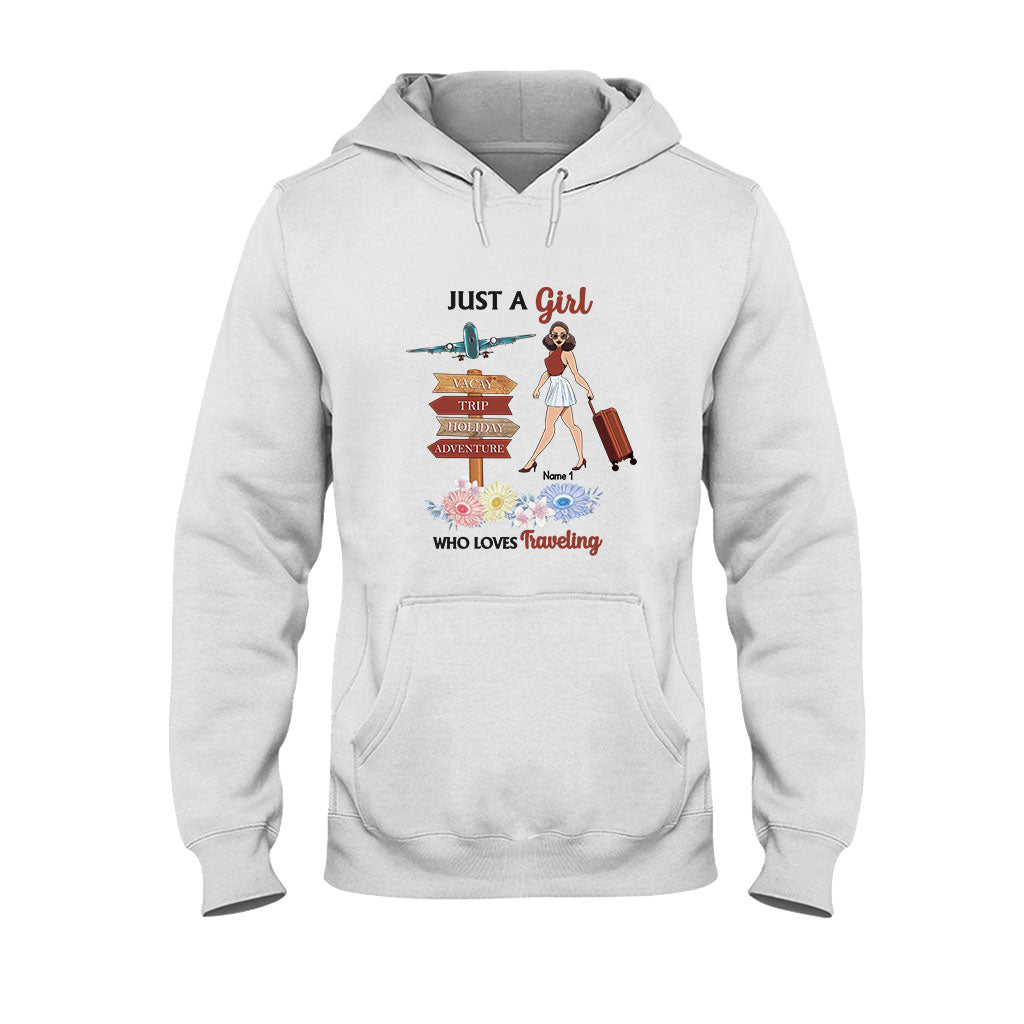 Just A Girl Who Loves Travelling - Personalized T-shirt and Hoodie