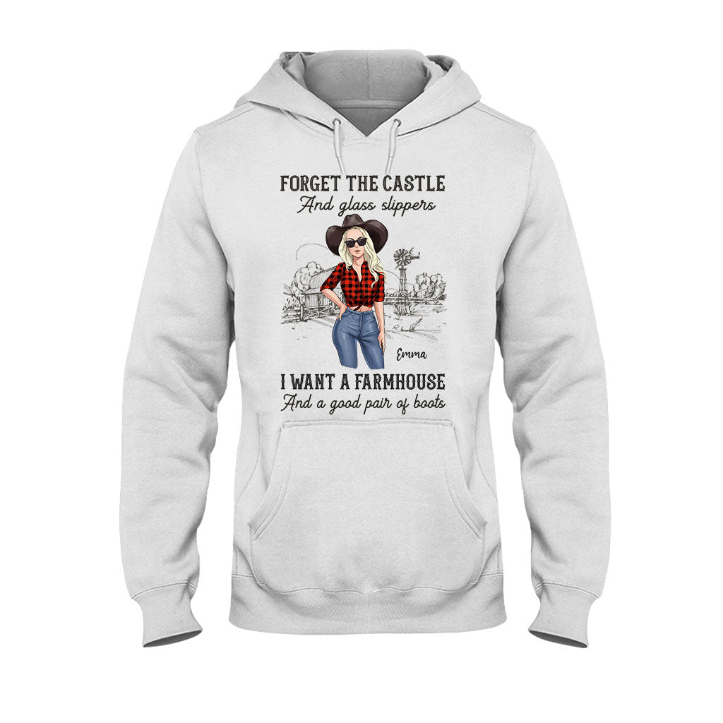 I Want A Farmhouse And A Good Pair Of Boots - Personalized Horse T-shirt and Hoodie