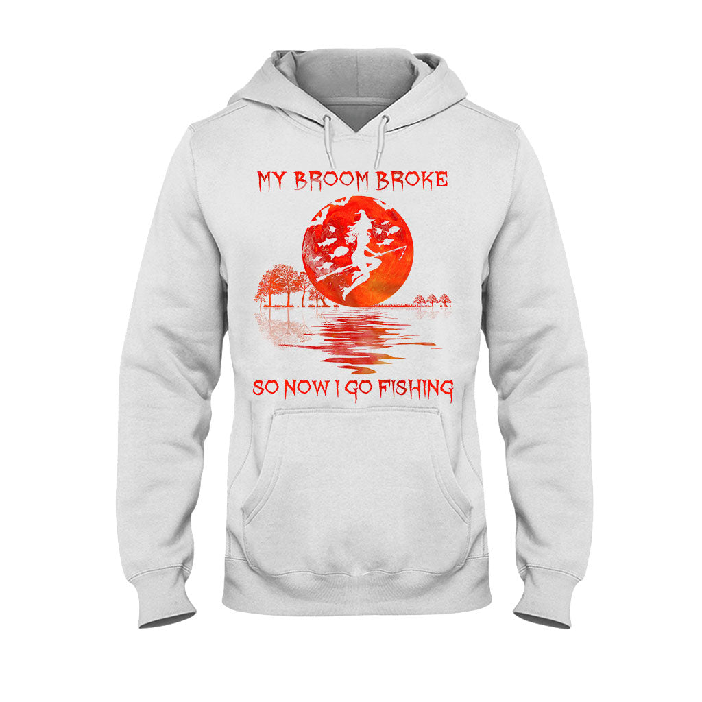 My Broom Broke Halloween - Fishing T-shirt And Hoodie 082021