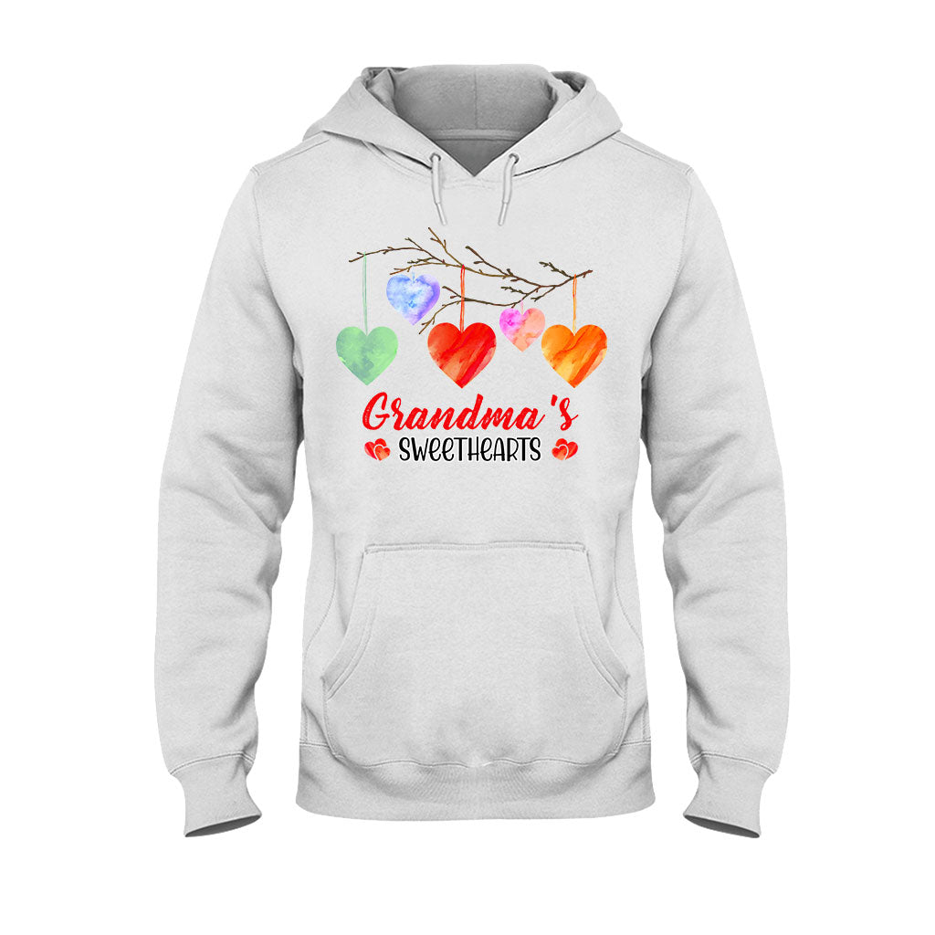 Grandma's Sweethearts - Personalized Valentine Grandma T-shirt and Hoodie