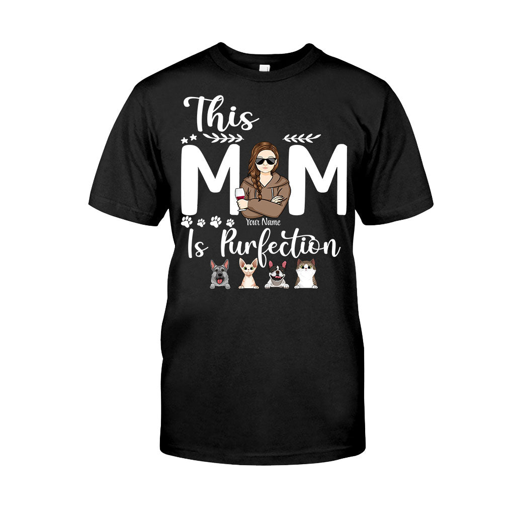 Discover This Mom Is Purfection - Personalized Mother's Day Dog T-shirt and Hoodie