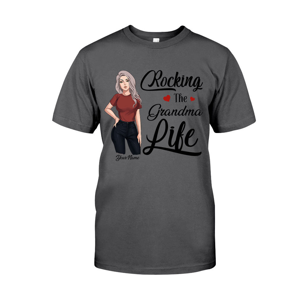 Rocking The Grandma Life - Personalized Mother's Day T-shirt and Hoodie