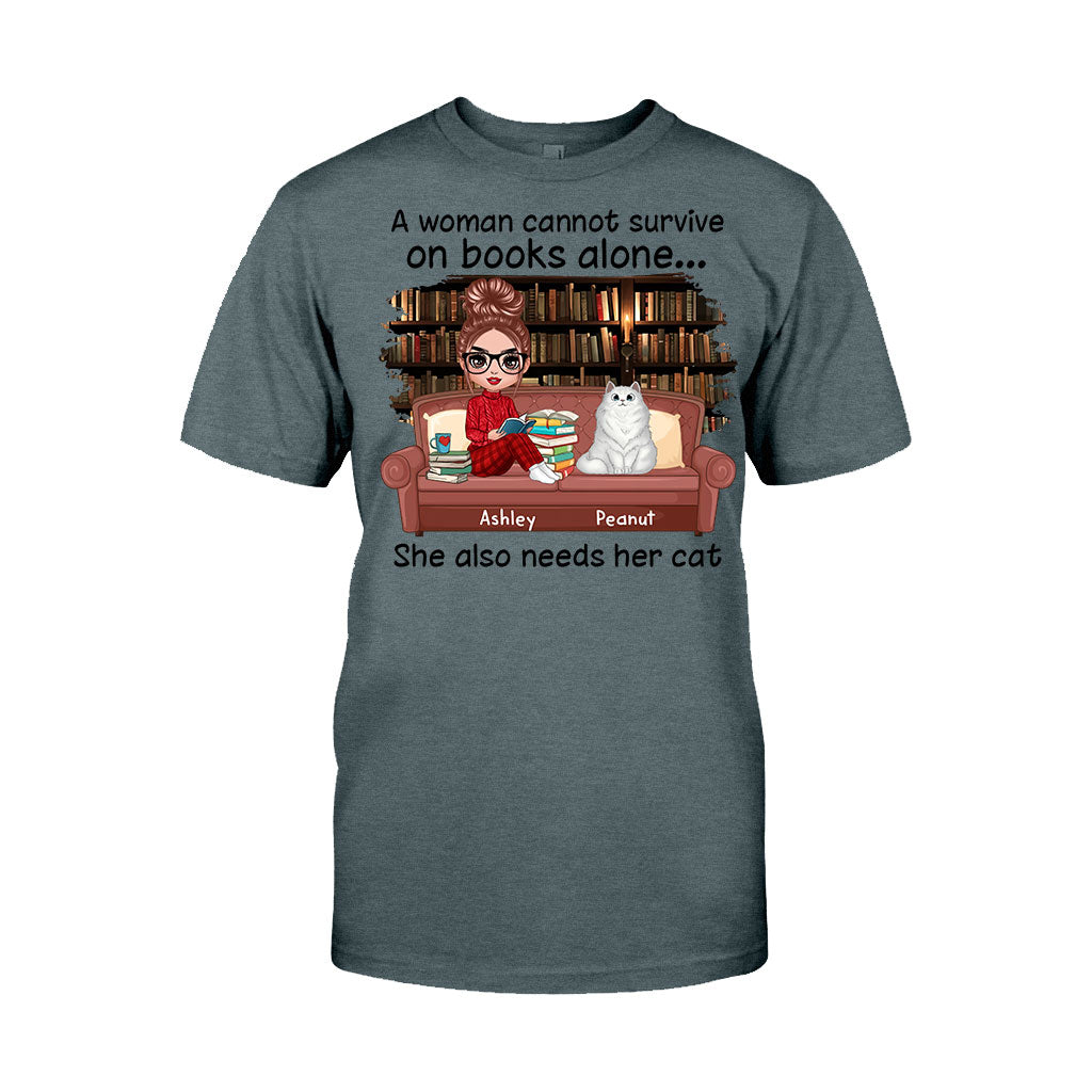 Books And Cats - Personalized Book T-shirt and Hoodie