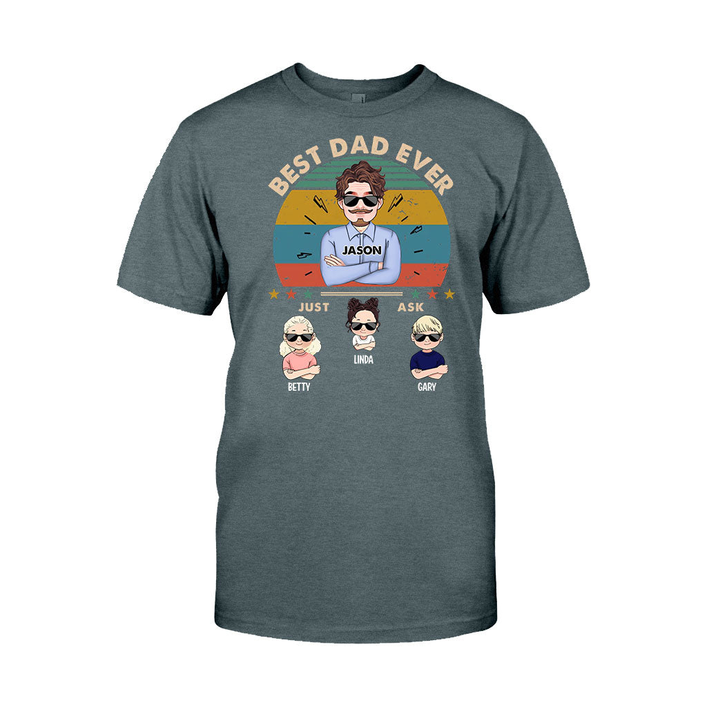 Best Dad Ever - Personalized Father T-shirt and Hoodie