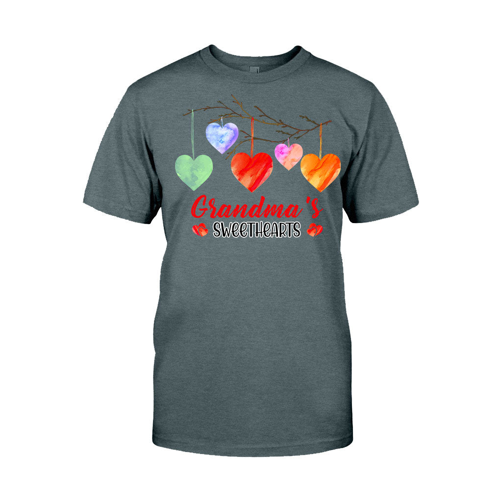 Grandma's Sweethearts - Personalized Valentine Grandma T-shirt and Hoodie