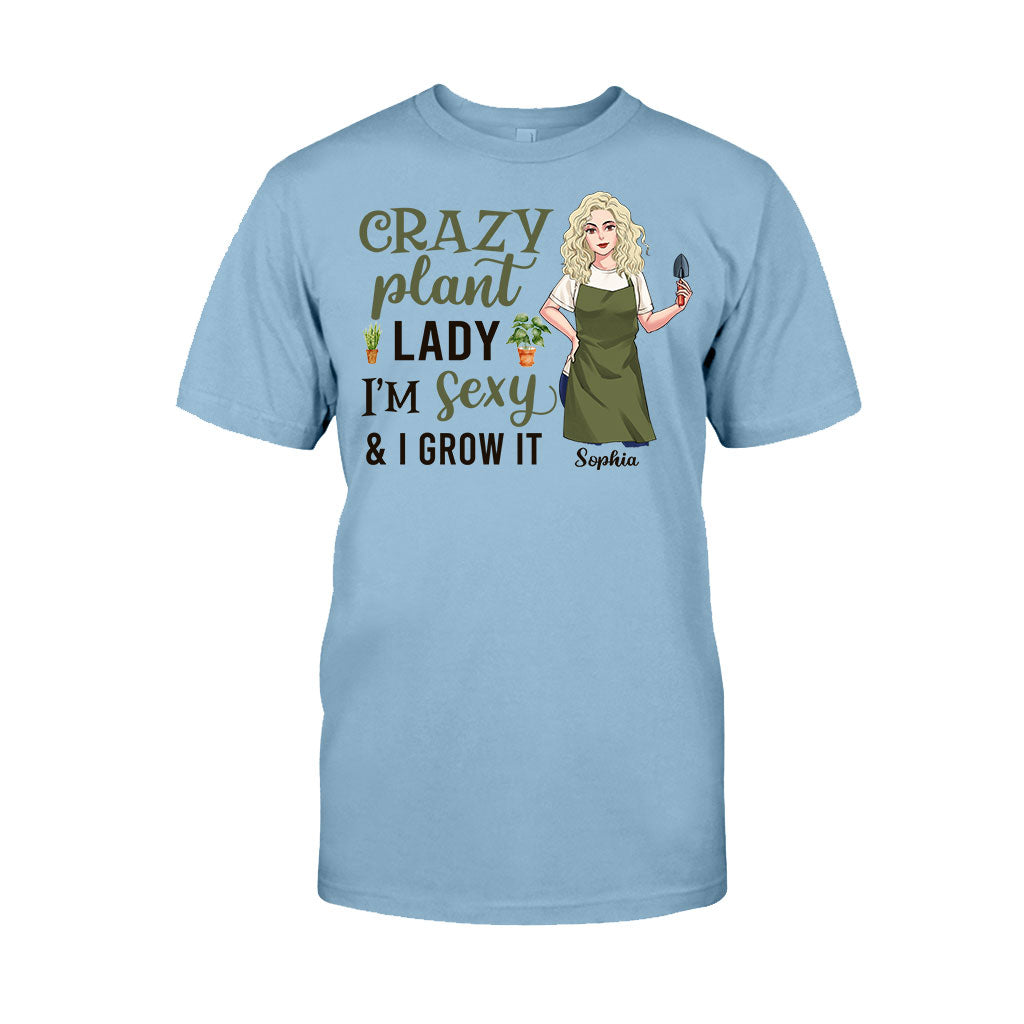 Crazy Plant Lady - Personalized Gardening T-shirt and Hoodie