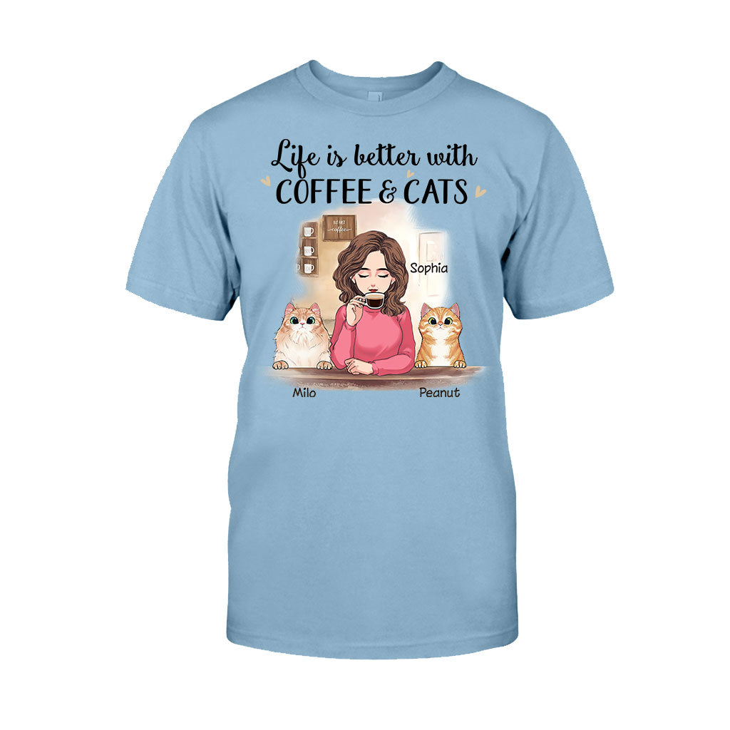 Life Is Better With Cat - Personalized Mother's Day Cat T-shirt and Hoodie