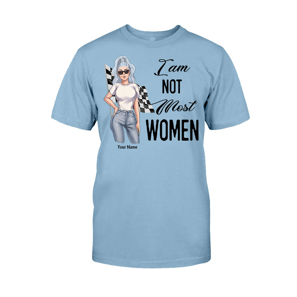 I'm Not Most Women - Personalized Racing T-shirt and Hoodie