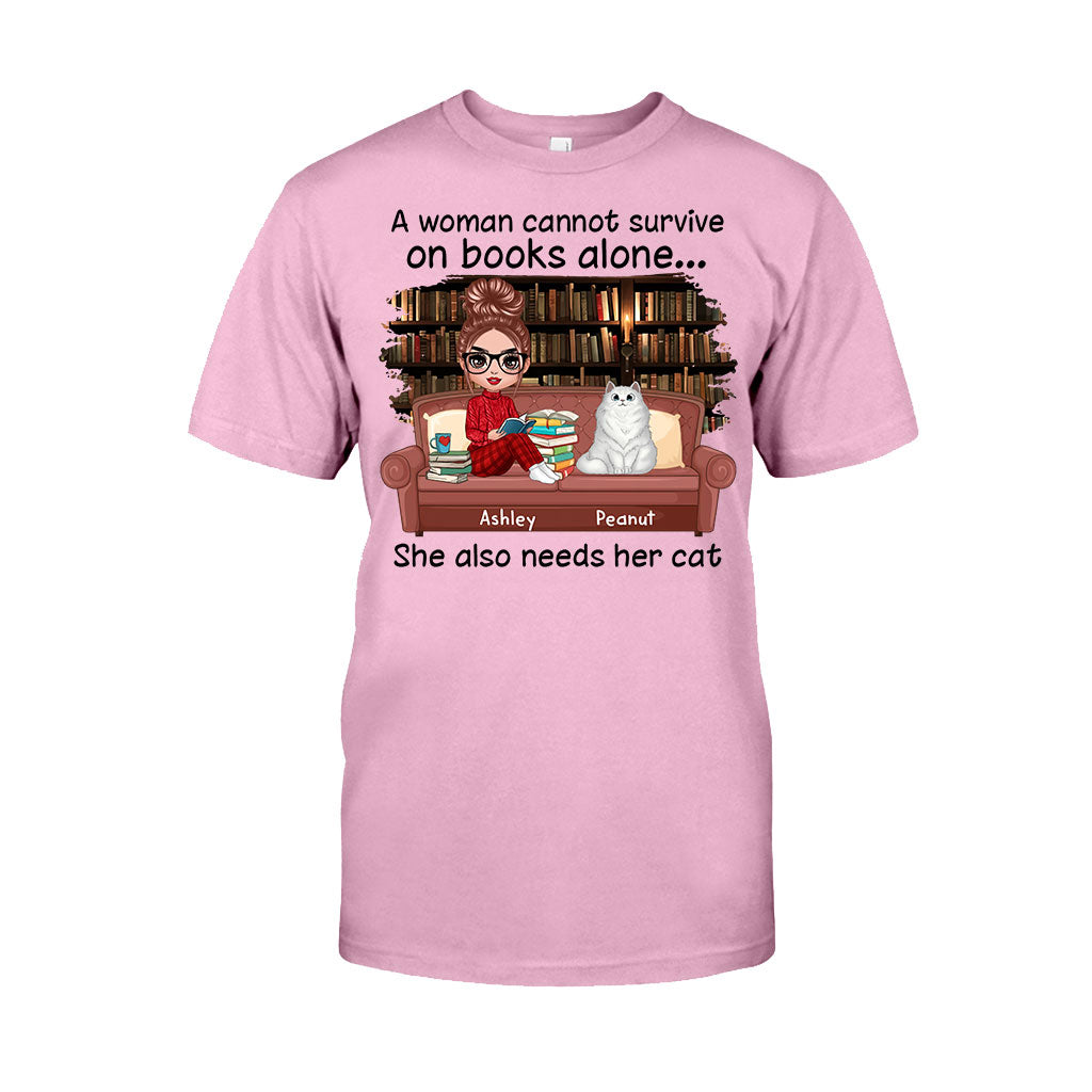 Books And Cats - Personalized Book T-shirt and Hoodie